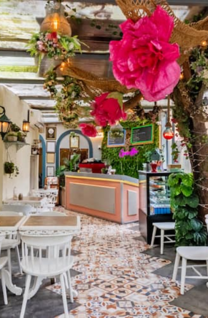 This is a picture of a cafe